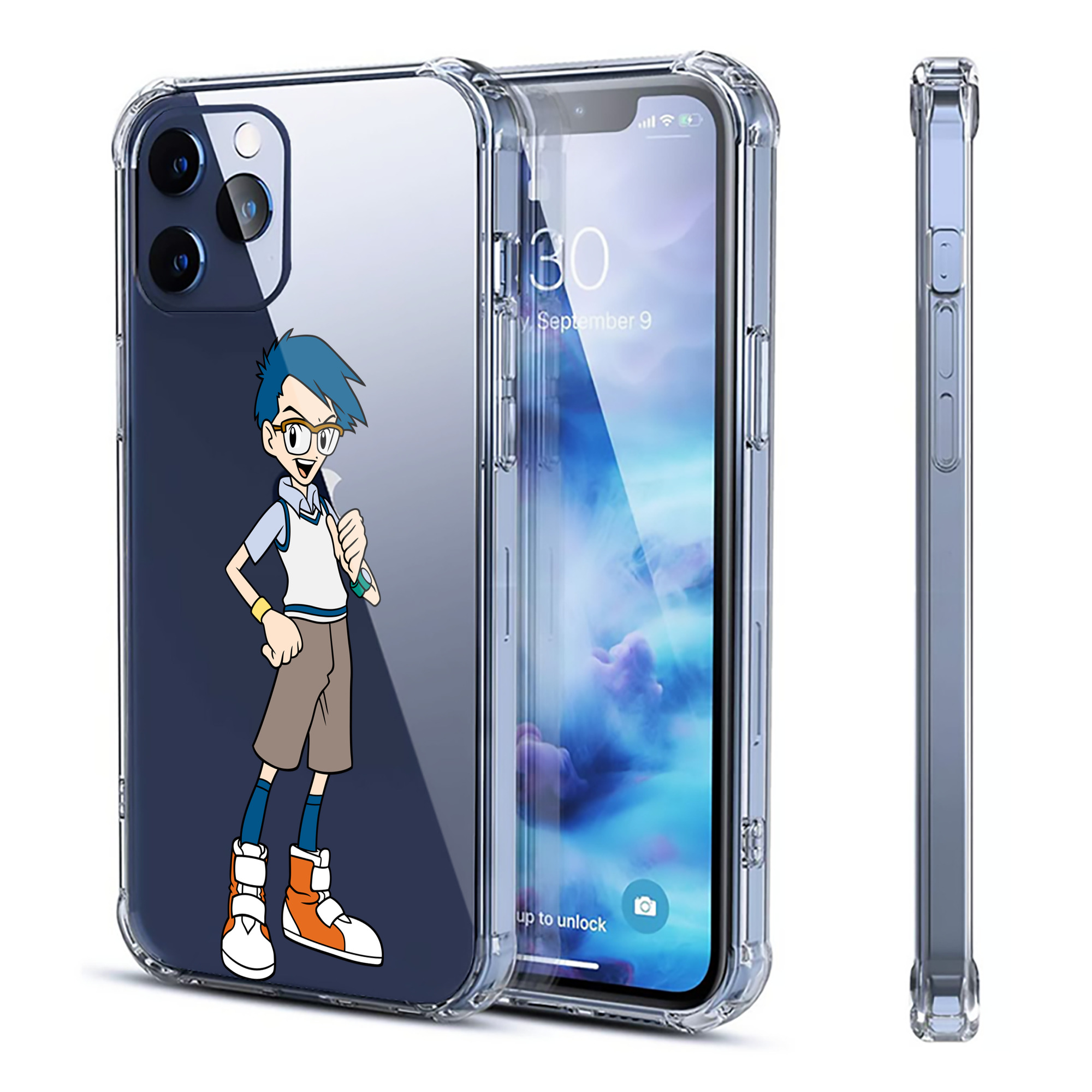 （画像用） Digimon デジタルモンスター/デジモン 【iPhone 12シリーズ対応】透明スマホケース（クリアソフトケース）